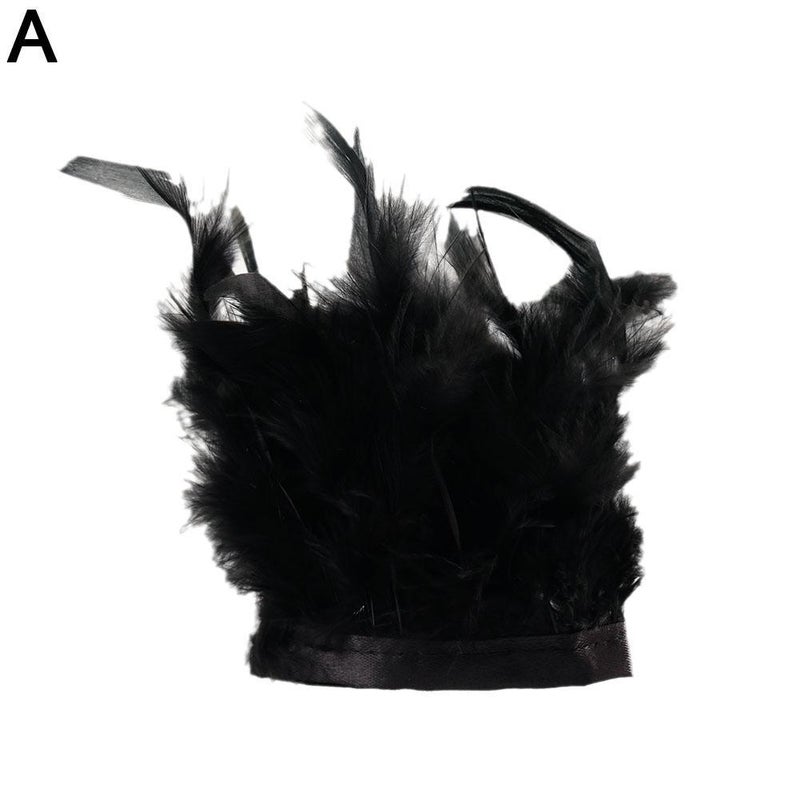 Ostrich long feather colorful feather plush cute bracelet ostrich feather hairband hair tie bracelet